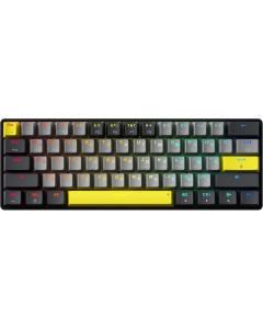 Беспроводная клавиатура GamePro MK130G Pro с переключателями Outemu Red Hot-Swap RGB Черного цвета.