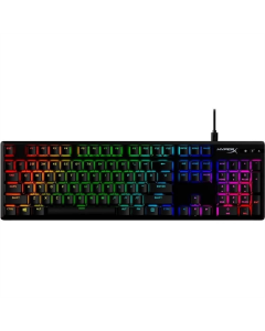 Клавіатура HyperX Alloy Origins Red RGB PBT ENG/RU Чорна (Black)