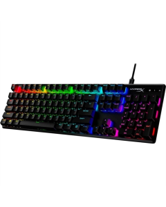 Клавіатура HyperX Alloy Origins Red RGB PBT ENG/RU Чорна (Black)