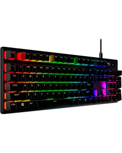 Клавіатура HyperX Alloy Origins Red RGB PBT ENG/RU Чорна (Black)