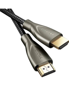 Кабель HDMI - HDMI Ugreen HD131 Carbon Fiber Zinc Alloy 3м Cірий (Grey)