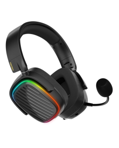 Беспроводные полноразмерные наушники Fantech WHG02 Harmony, 3 режима (проводной, BT, 2,4 ГГц). Черные (Black)