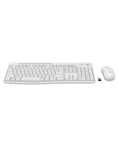 Клавіатура бездротова Logitech MK295 Combo + миша Біла (White)