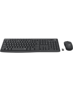 Клавіатура бездротова Logitech MK295 Combo + миша Чорна (Black)