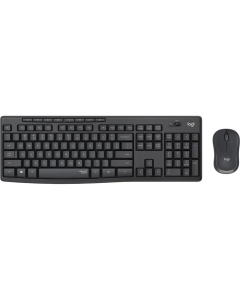 Клавіатура бездротова Logitech MK295 Combo + миша Чорна (Black)