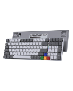 Клавіатура бездротова ігрова Fantech MAXFIT AIR99 MK916 Brown Switch Сіра (Silver)