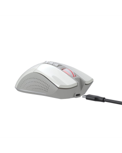 Миша ігрова бездротова Bloody R90 Plus Біла (Greyish White)