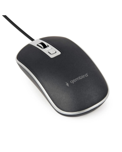 Миша Gembird MUS-4B-06-BS Чорна (Black Silver)