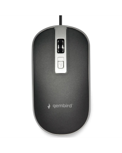 Миша Gembird MUS-4B-06-BS Чорна (Black Silver)