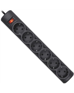 Мережевий фільтр Defender (994960)DFS 155 5м 6 роз Чорний (Black)