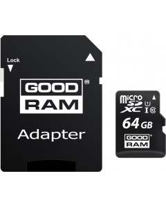 Карта пам`ятi MicroSDXC GOODRAM 64GB UHS 10 + SD-adapter