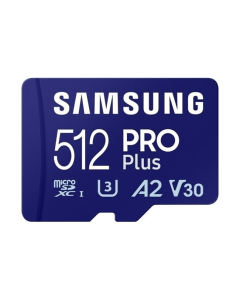 Карта памяти MicroSD 512 Гб UHS-I/U3 Class 10 Samsung Pro Plus+ адаптер