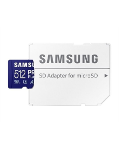 Карта памяти MicroSD 512 Гб UHS-I/U3 Class 10 Samsung Pro Plus+ адаптер
