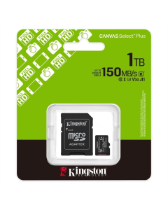 Карта памяти MicroSD Kingston Canvas Select Plus 1Tb R150MB/s + адаптер класса 10