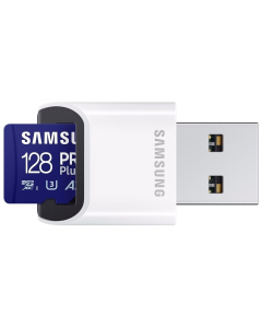 Карта памяти MicroSD 128Gb UHS-I/U3 Class 10 Samsung Pro Plus+ адаптер (MB-MD128SB/WW)