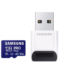 Карта пам`яті MicroSD 128Gb UHS-I/U3 Class 10 Samsung Pro Plus+ адаптер (MB-MD128SB/WW)