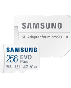 Карта памяти MicroSD 256 Гб UHS-I U3 V30 A2 Samsung Evo Plus + SD-адаптер