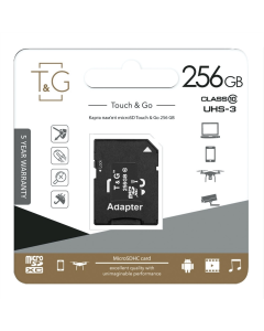 Карта пам'яті MicroSD Team 256 Gb + адаптер 10 class UHS-1