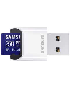 Карта пам`яті MicroSD 256Gb UHS-I/U3 Class 10 Samsung Pro Plus+ адаптер (MB-MD256SB/WW)