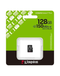 Карта пам`яті MicroSD Kingston Canvas Select Plus 128GB UHS-I Class 10 R150MB/s
