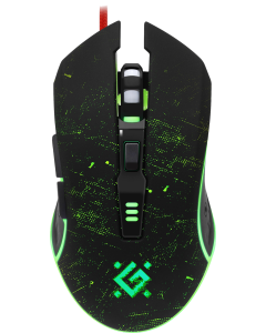 Миша Defender Draglen GM-907 с подсветкой + коврик Черный (Black)