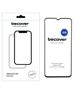 Захисне скло для Xiaomi Redmi A1 BeCover 10D Чорне (Black)