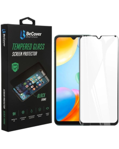 Захисне скло для Xiaomi Redmi Note 11 4G/10 5G/10 2022/10 Prime 2022 BeCover Чорне (Black)