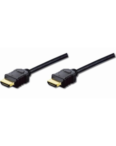 Кабель HDMI DIGITUS HDMI (M/M), High speed 2м Чорний (Black Gold)