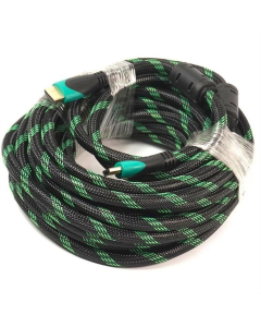 Кабель HDMI PowerPlant (KD00AS1293) HDMI-HDMI v2.0, Double ferrites, 10м Чорний (Black)