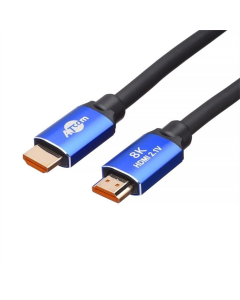 Кабель HDMI Atcom HDMI - HDMI V 2.1 (M/M) (88888) 2м Чорний Синій (Black Blue)