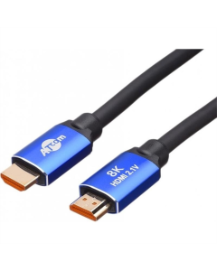 Кабель HDMI ATcom HDMI - HDMI V 2.1 (M/M), Real 8K (88855) 5м Чорний Синій (Black Blue)