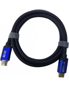 Кабель HDMI ATcom HDMI - HDMI V 2.1 (M/M), Real 8K (88855) 5м Чорний Синій (Black Blue)