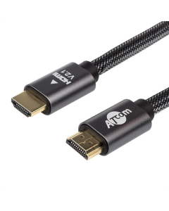 Кабель HDMI Atcom Premium HDMI - HDMI V 2.1 (M/M) (AT23781) 1м Чорний (Black)