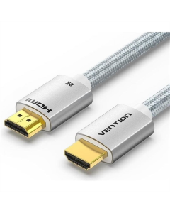 Кабель HDMI Vention HDMI - HDMI V 2.1 (M/M) (ALCIF) 1м Срібний (Silver)
