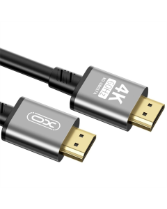 Кабель HDMI XO HDMI-HDMI V.2.0 Tranish (GB017A-HDMI.tranish) 3м Чорний (Black)