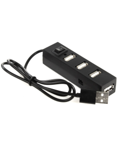 USB хаб Atcom TD1004 4 порта (9579) Черный (Black)