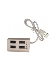 USB хаб Atcom TD4004 USB 4 порта (AT10724) Белый (White)