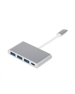 Type-C хаб Atcom USB Type-C 4-в-1 (12808) Білий (White)