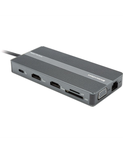 Type-C хаб Blueendless USB Type-C 12-в-1 (CA913886) Сірий (Grey)