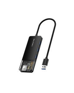 USB хаб  Cabletime CB02B 4 ports Чорний (Black)
