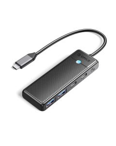 Type-C хаб Orico PAPW2AC-C3-015-BK-EP USB Type-C 4-в-1 (CA914210) Сірий (Grey)