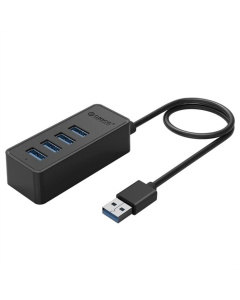 USB хаб Orico W5P-U3-100-BK-PR 4 ports (CA911264) Чорний (Black)