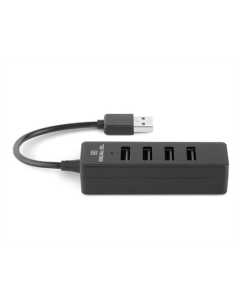 Type-C хаб REAL-EL HQ-154 4 порта Черный (Black)