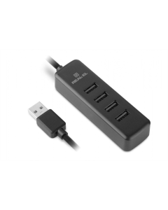 Type-C хаб REAL-EL HQ-175 4 порта Черный (Black)
