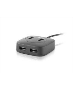 USB хаб REAL-EL HQ-177 4 порта Черный (Black)