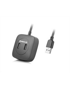 USB хаб REAL-EL HQ-177 4 порта Черный (Black)