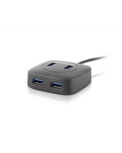 USB хаб REAL-EL HQ-187 4 порта Черный (Black)