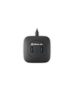 USB хаб REAL-EL HQ-187 4 порта Черный (Black)