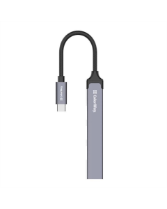 Тип-С хаб ColorWay USB Type-C 4-в-1 (CW-HUB04) Серый (Grey)