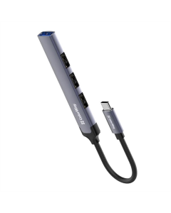 Тип-С хаб ColorWay USB Type-C 4-в-1 (CW-HUB04) Серый (Grey)